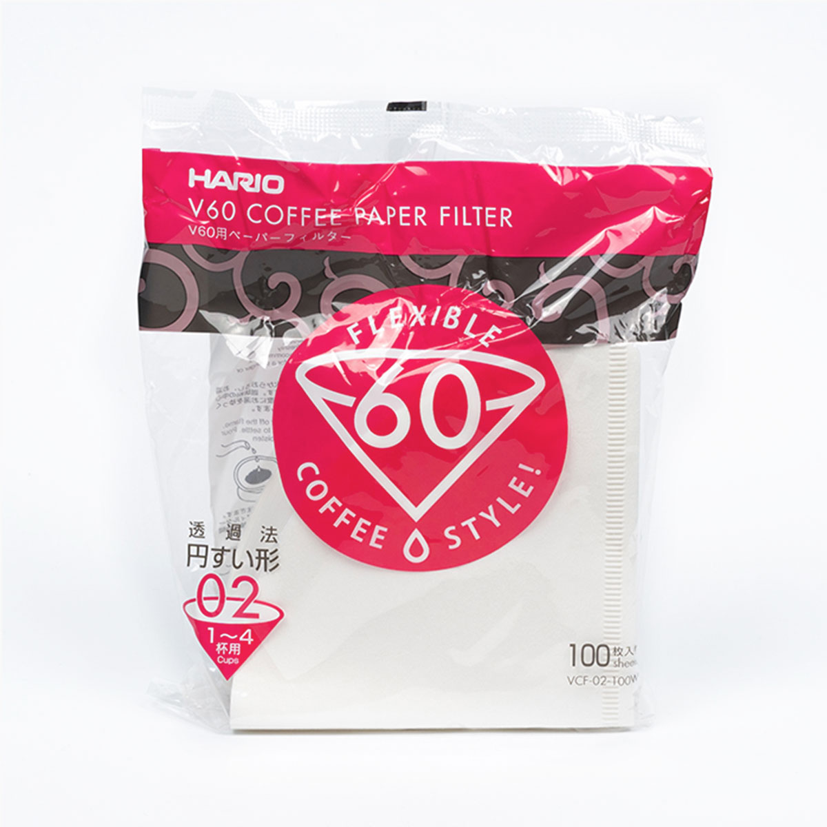HARIO V60-02 COFFEE PAPER FILTER 100ks
