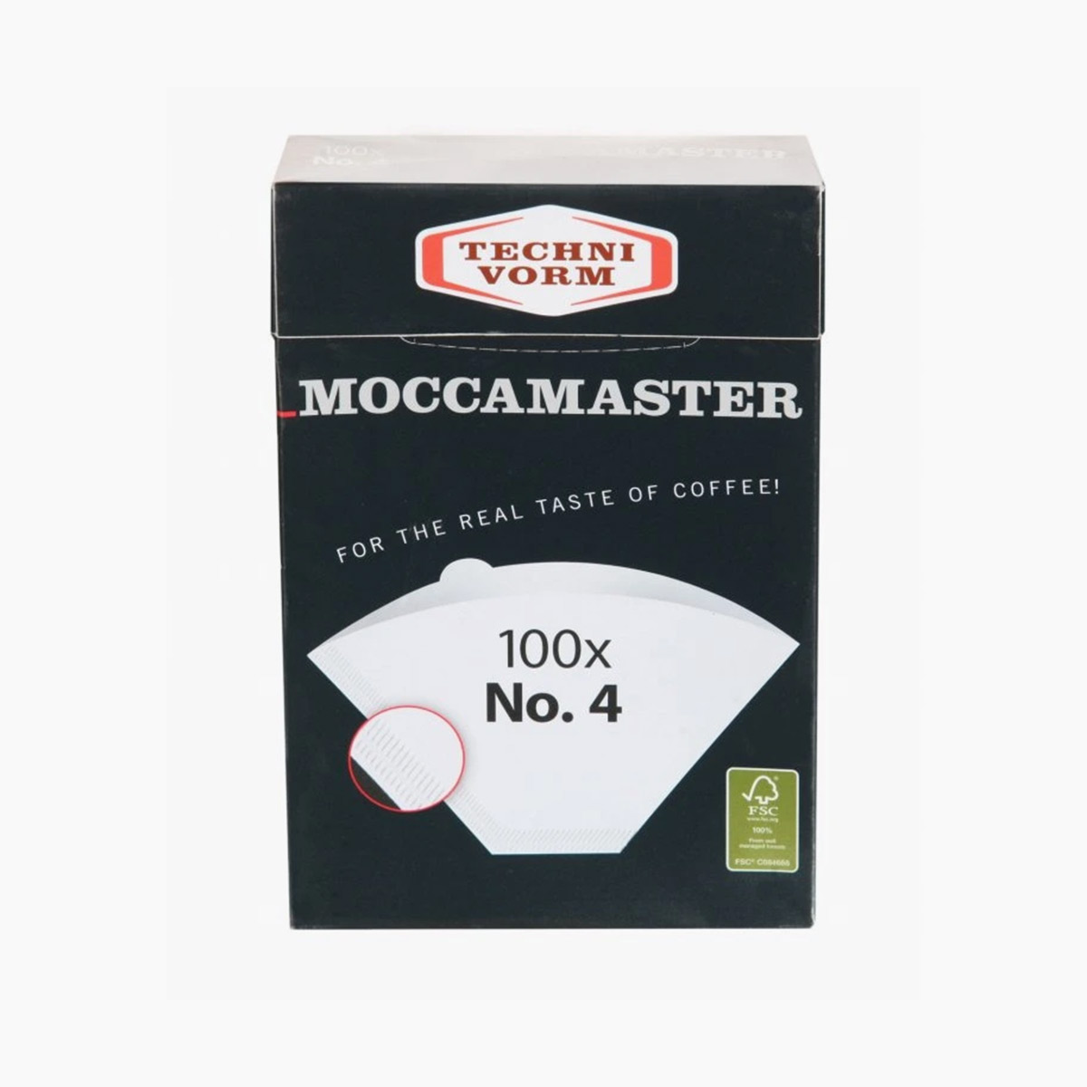 Papierové filtre MOCCAMASTER No. 4 100ks